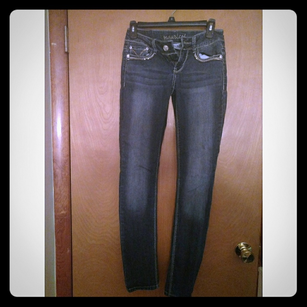 Maurices skinny jeans - XS long, rarely worn
